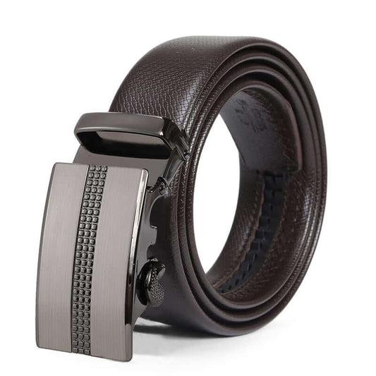 Mens Designer Belt With Sliding Buckle