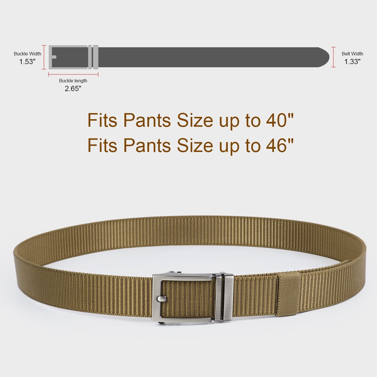 Nylon Belt with Automatic Buckle